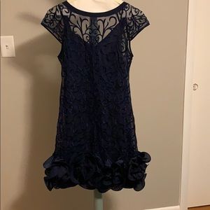 Jessica Simpson navy cocktail dress